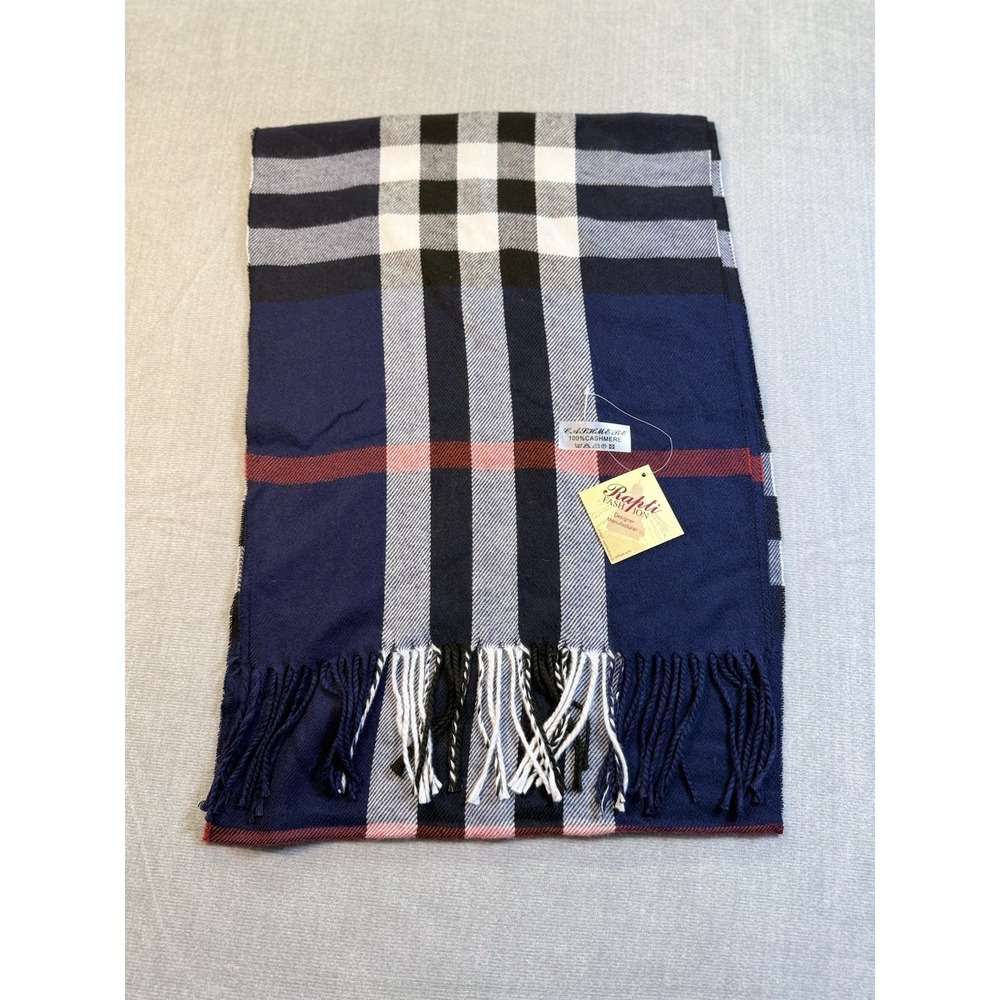 Rapti Fashion Handmade Cashmere Silk Viscose Shawl 14"x70" Women's Scarf NWT